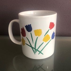 Vintage Coloroll England Tulip Mug